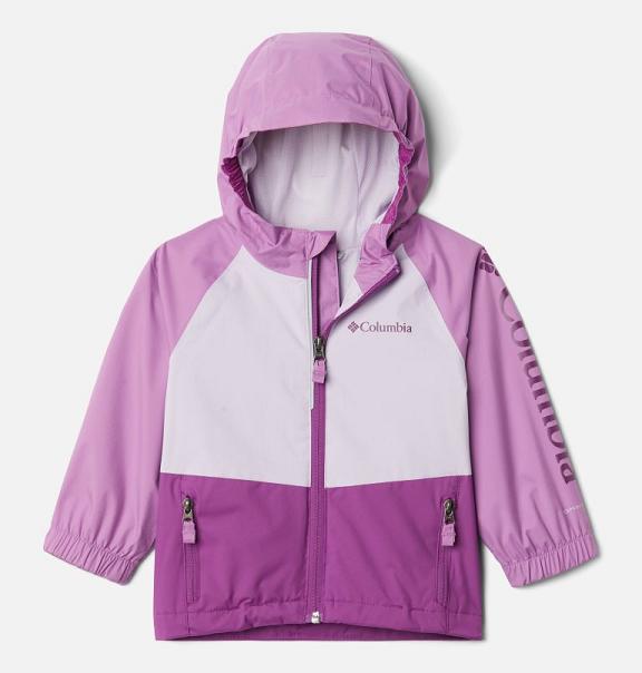 Columbia Dalby Springs Waterproof Jacket Red Pink For Girls NZ65241 New Zealand